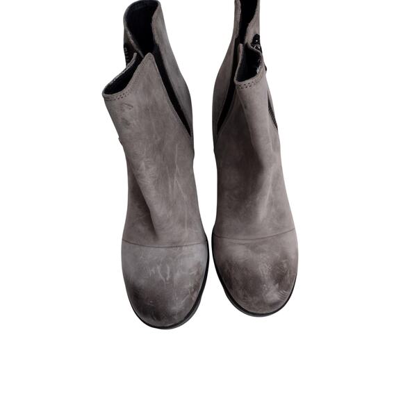 Sorel Joan Of Arctic Wedge II Boots Womens Size 7.5 Gray Waterproof Leather Zip - Picture 3 of 10